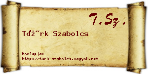 Türk Szabolcs névjegykártya